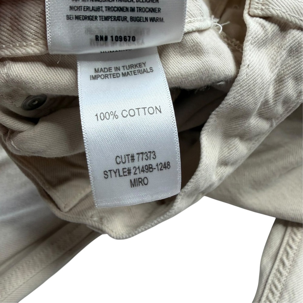 CITIZENS OF HUMANITY Miro Jeans Beige Almondette Wide Leg Women's Size 29 FLAWED - Picture 10 of 14